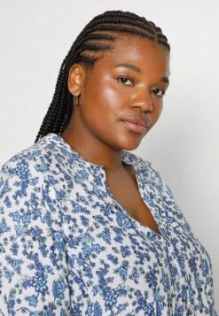 Vero Moda Curve Vmmilan 3/4 Short Dress Wvn Cur - Day Dress - Dazzling Blue/Mira -Vero Moda 04cfc97c8cdd43e08c28536f36285a30