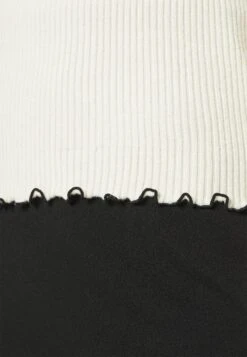 Vero Moda Petite Vmevie Contrast Edge - Jumper - Birch/Black -Vero Moda 061bfb4e9a5f413e87566ca6ea43e074