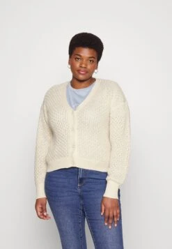 Vero Moda Curve Vmblanca V Neck Crop - Cardigan - Birch