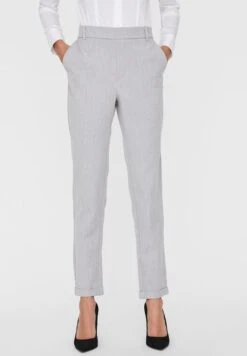 Vero Moda Vmmaya- Trousers - Light Grey Melange
