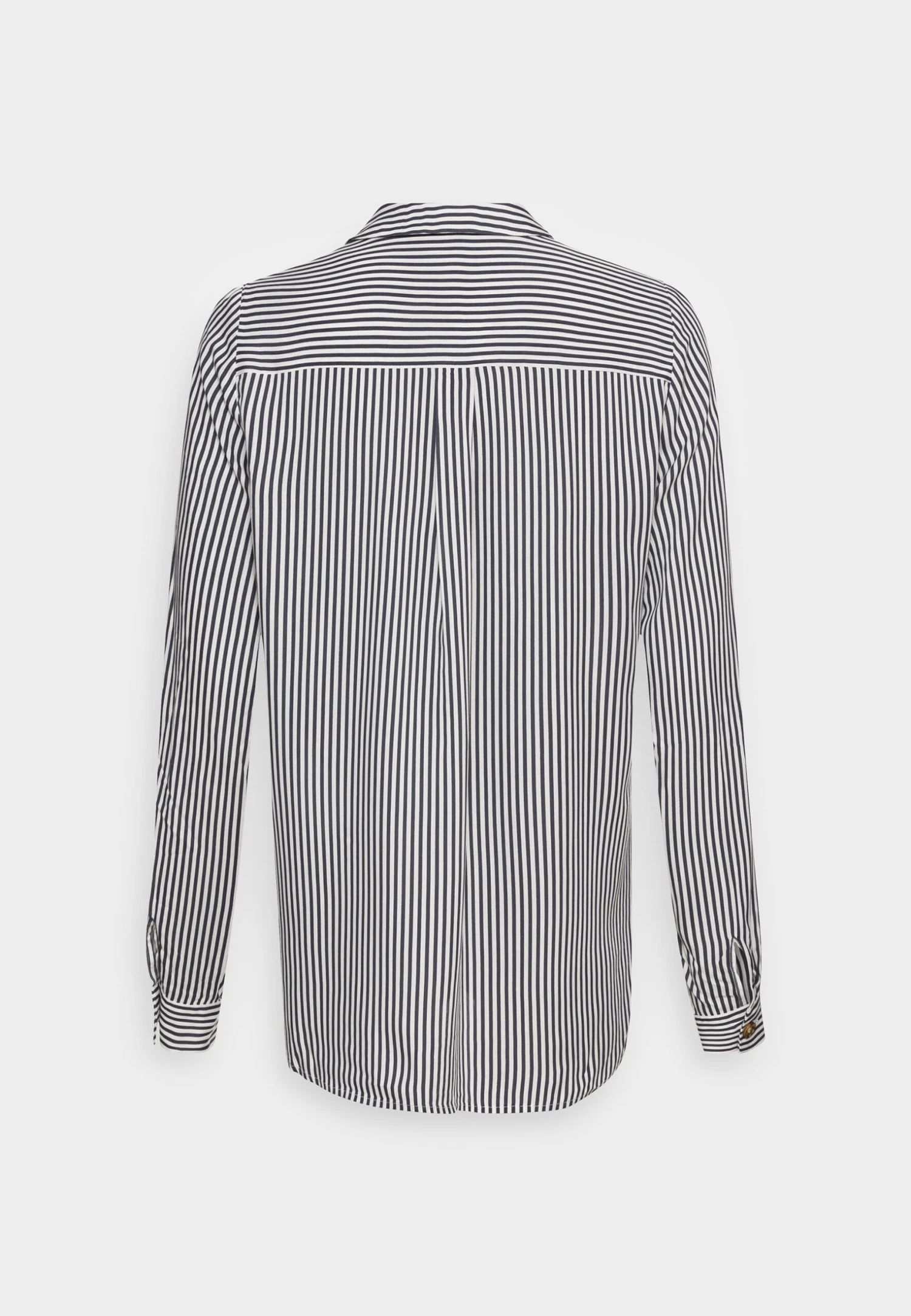 Vero Moda Tall Vmbumpy Shirt New- Button-Down Blouse - Snow White/India Ink 4 Vero Moda Tall Vmbumpy Shirt New- Button-Down Blouse - Snow White/India Ink - Image 2