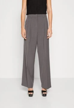 Vero Moda Vmtroian Wide Dad Pant - Trousers - Grey