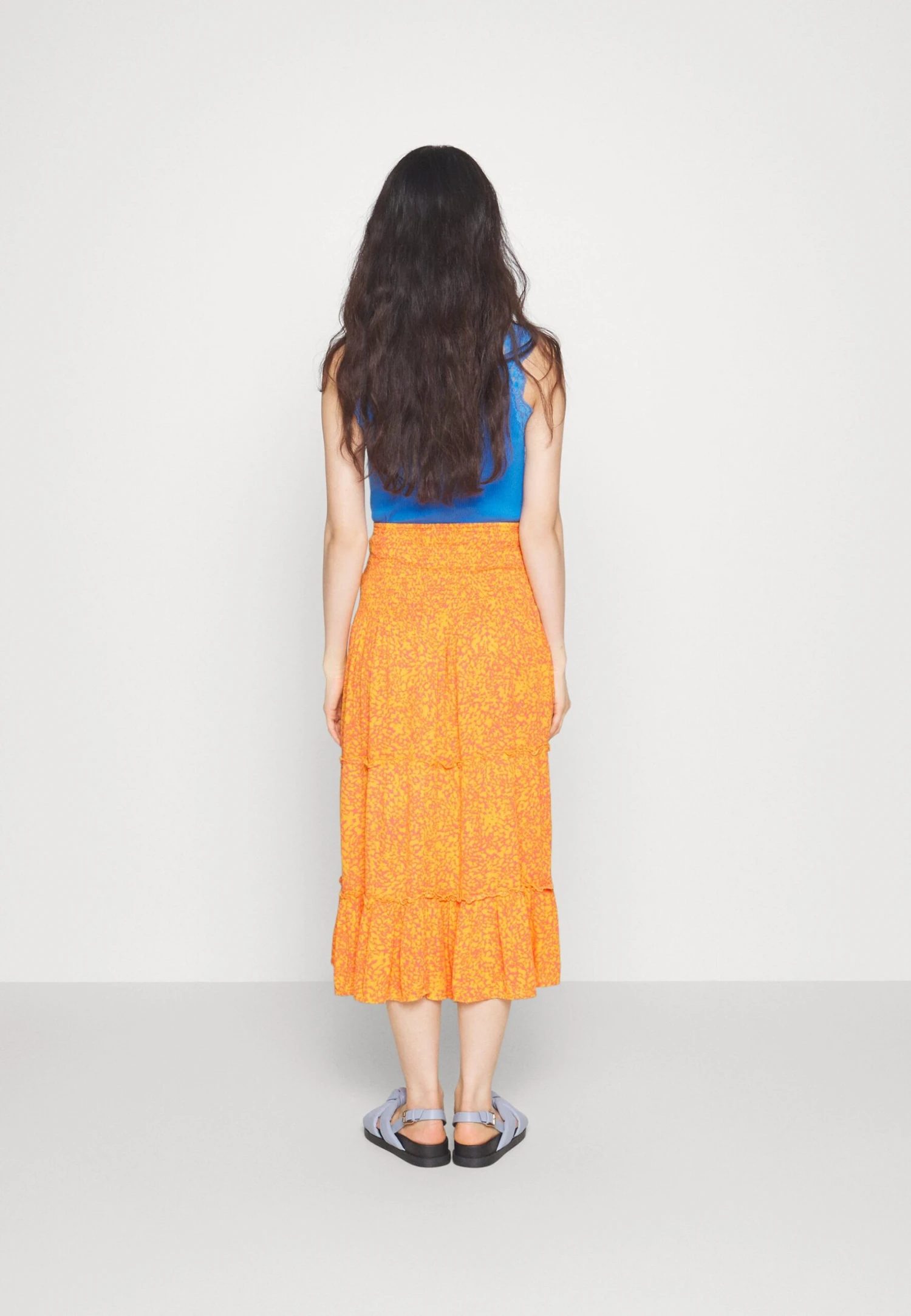 Vero Moda Petite Vmjenny Smock Calf Skirt - A-Line Skirt - Georgia Peach Melin 5 Vero Moda Petite Vmjenny Smock Calf Skirt - A-Line Skirt - Georgia Peach Melin - Image 3