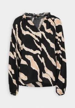 Vero Moda Vmmarisol V Neck - Blouse - Black Pumice/Stone Manil -Vero Moda 0db4c1d5b1cf4ba1a91b6bdc56d8868e