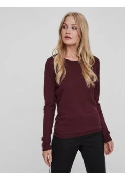 Vero Moda Vmcare Structure Ls O-Neck Ga Noos - Jumper - Bordeaux
