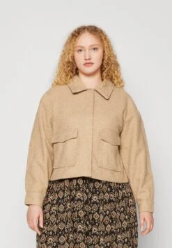 Vero Moda Curve Vmmegan Short Jacket - Summer Jacket - Tigers Eye/Melange