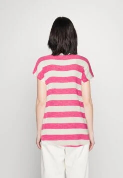 Vero Moda Vmwide Stripe - Print T-Shirt - Snow White/Pink Yarrow -Vero Moda 19c077d78cb14eae9699421b6b0d371a