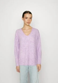 Vero Moda Vmcrewlefile Ls V-Neck Noos - Jumper - Orchid Bloom