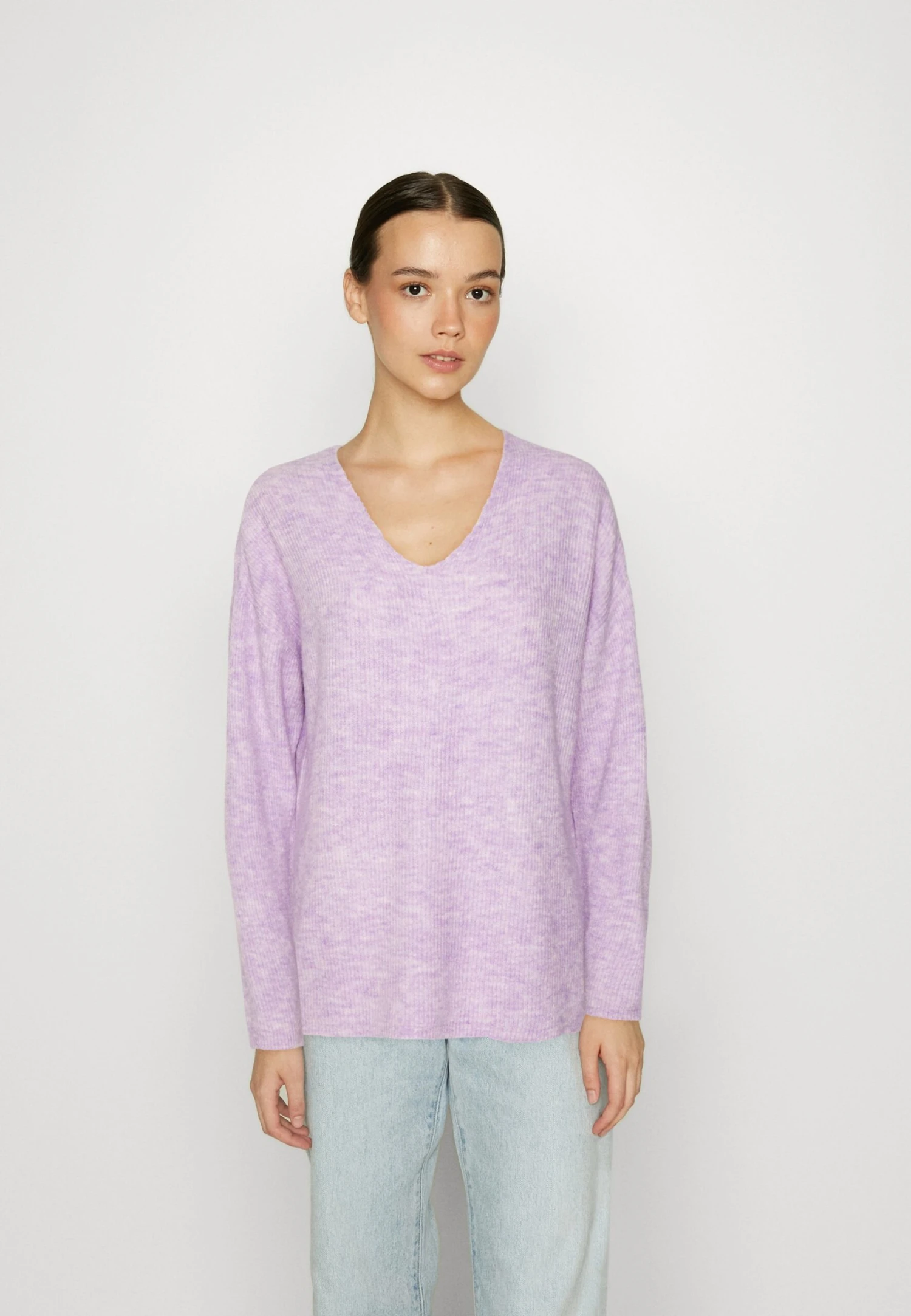 Vero Moda Vmcrewlefile Ls V-Neck Noos - Jumper - Orchid Bloom 3 Vero Moda Vmcrewlefile Ls V-Neck Noos - Jumper - Orchid Bloom