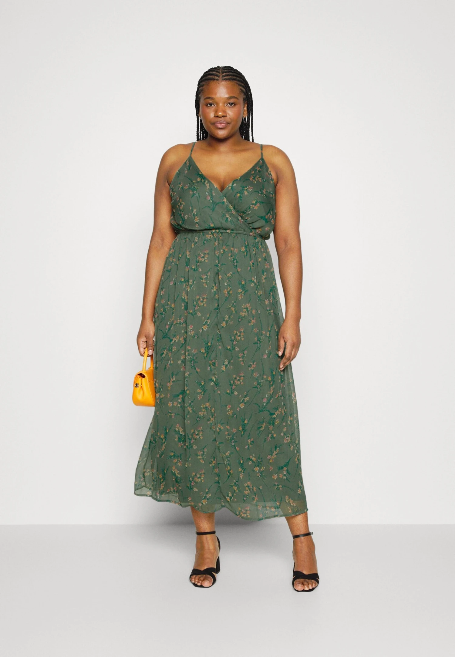 Vero Moda Curve Vmsmilla Singlet Wrap Ankle Dress Cur - Day Dress - Laurel Wreath/Vega 4 Vero Moda Curve Vmsmilla Singlet Wrap Ankle Dress Cur - Day Dress - Laurel Wreath/Vega - Image 2