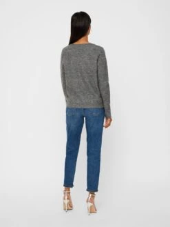Vero Moda Petite Vmiva Vneck- Jumper - Medium Grey -Vero Moda 1d7896efa57f49869cab806bdc9d4c7f