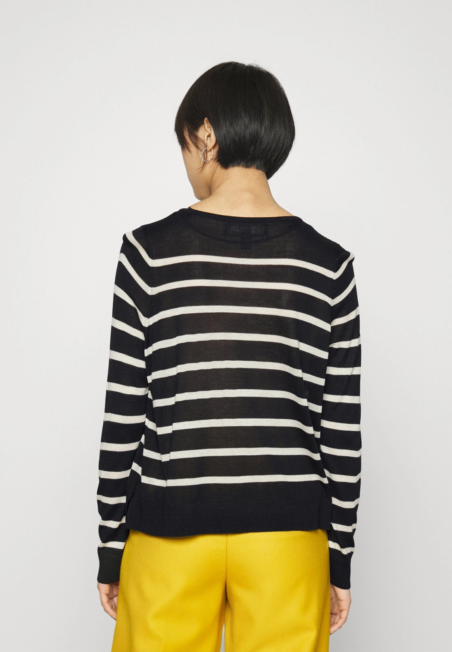 Vero Moda Petite Vmnova O Neck- Jumper - Black/Birch 5 Vero Moda Petite Vmnova O Neck- Jumper - Black/Birch - Image 3