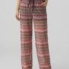 Vero Moda Tall Vmdicte Wide Pant - Trousers - Bon Bon/Navy Blue/Snow White -Vero Moda 1ea54ae63fa441b58dfac06b982943ce