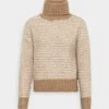 Vmcaitlin Roll Neck - Jumper - Tigers Eye/Snow White