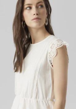 Vero Moda Vmcaia- Print T-Shirt - Snow White -Vero Moda 21ea61e2d7264a369e49d7ab6648f5ed