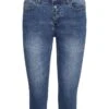 Vero Moda Vmseven Button Fly Knickers- Denim Shorts - Medium Blue Denim -Vero Moda 25e2d42b7aa44c168378e907dff4b604