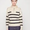 Vero Moda Petite Vmsaba Highneck Blouse - Jumper - Birch With Black