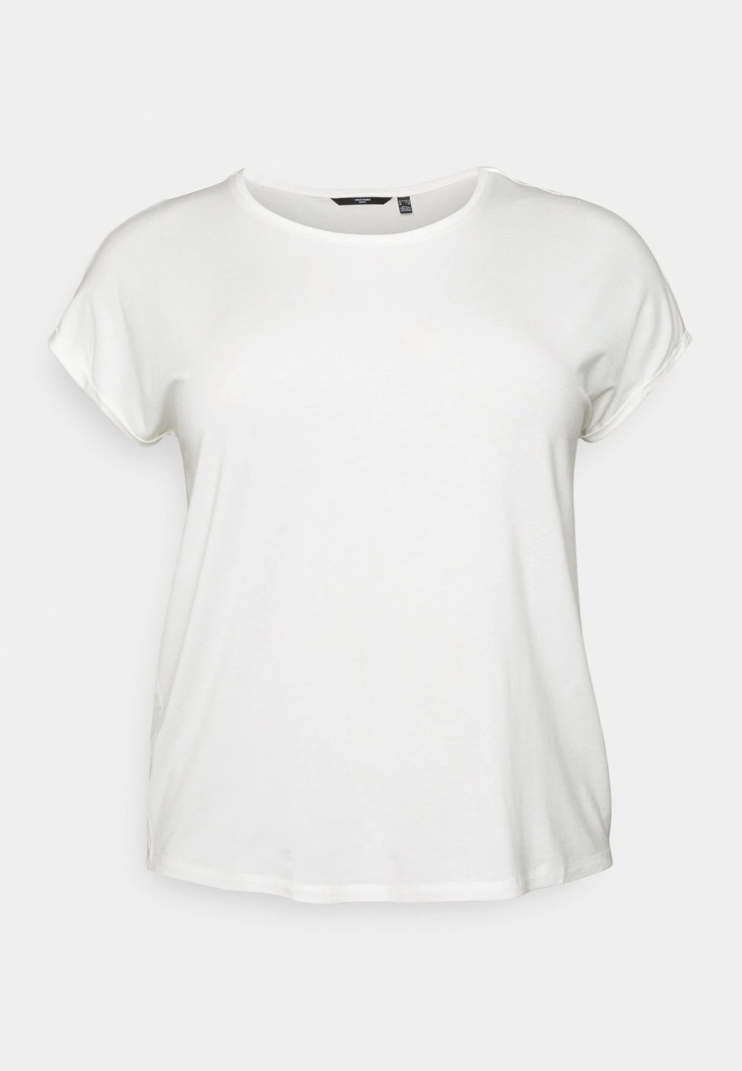 Vero Moda Curve Vmaya Plain - Basic T-Shirt - Snow White 7 Vero Moda Curve Vmaya Plain - Basic T-Shirt - Snow White - Image 5