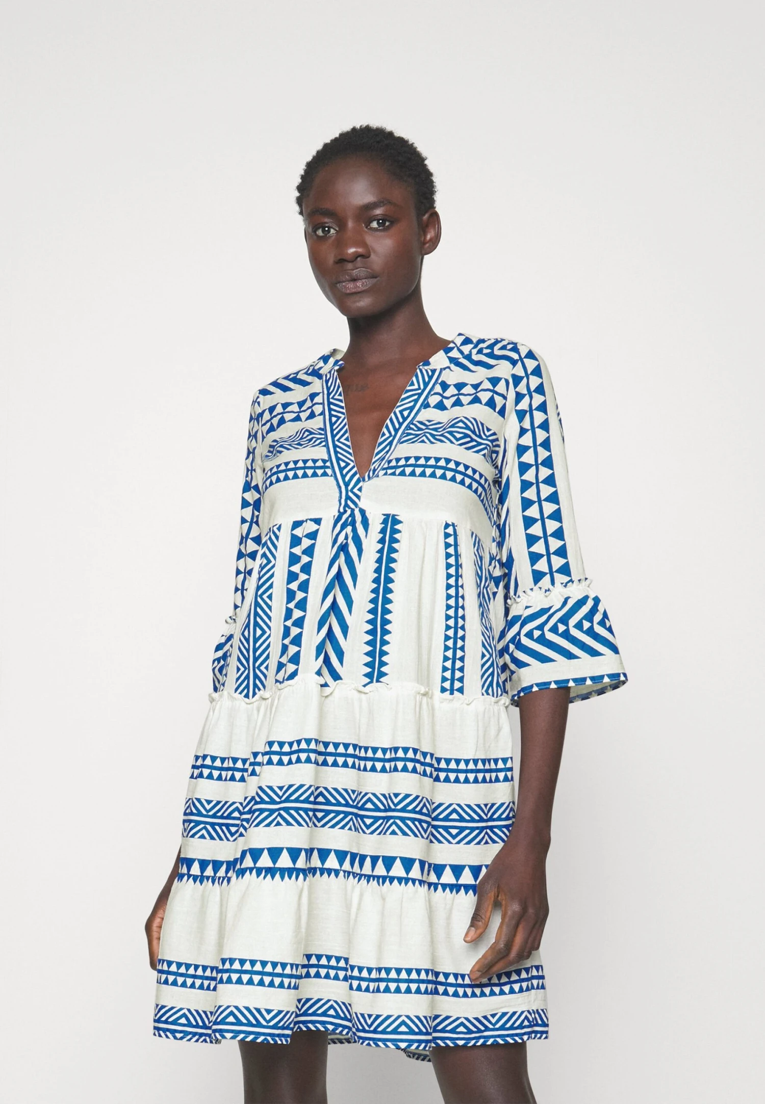 Vero Moda Tall Vmdicthe - Day Dress - Birch/Ibiza Skydiver 3 Vero Moda Tall Vmdicthe - Day Dress - Birch/Ibiza Skydiver