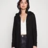 Vero Moda Petite Hood Cardigan- Cardigan - Black