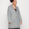 Vero Moda Curve Vmverodonacallie Coat - Short Coat - Light Grey Melange -Vero Moda 34859ac1a093418a943ad776c43a2199