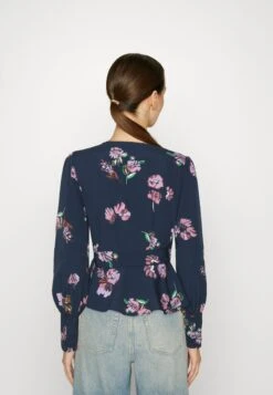 Vero Moda Vmlydia Wrap - Blouse - Navy Blazer -Vero Moda 354b4388e9114e92accc986536da47ae