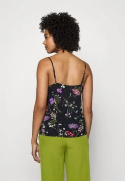 Vero Moda Vmeasy Singlet V Neck- Top - Black/Mille -Vero Moda 377b6b4fca84474ba0daff7c68c511a7