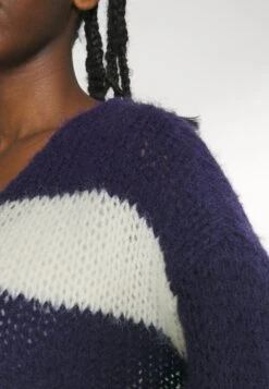 Vero Moda Petite Vmerin Stripe Pullover- Jumper - Astral Aura/Birch -Vero Moda 39983b618ac548d991809a52784e3cdc