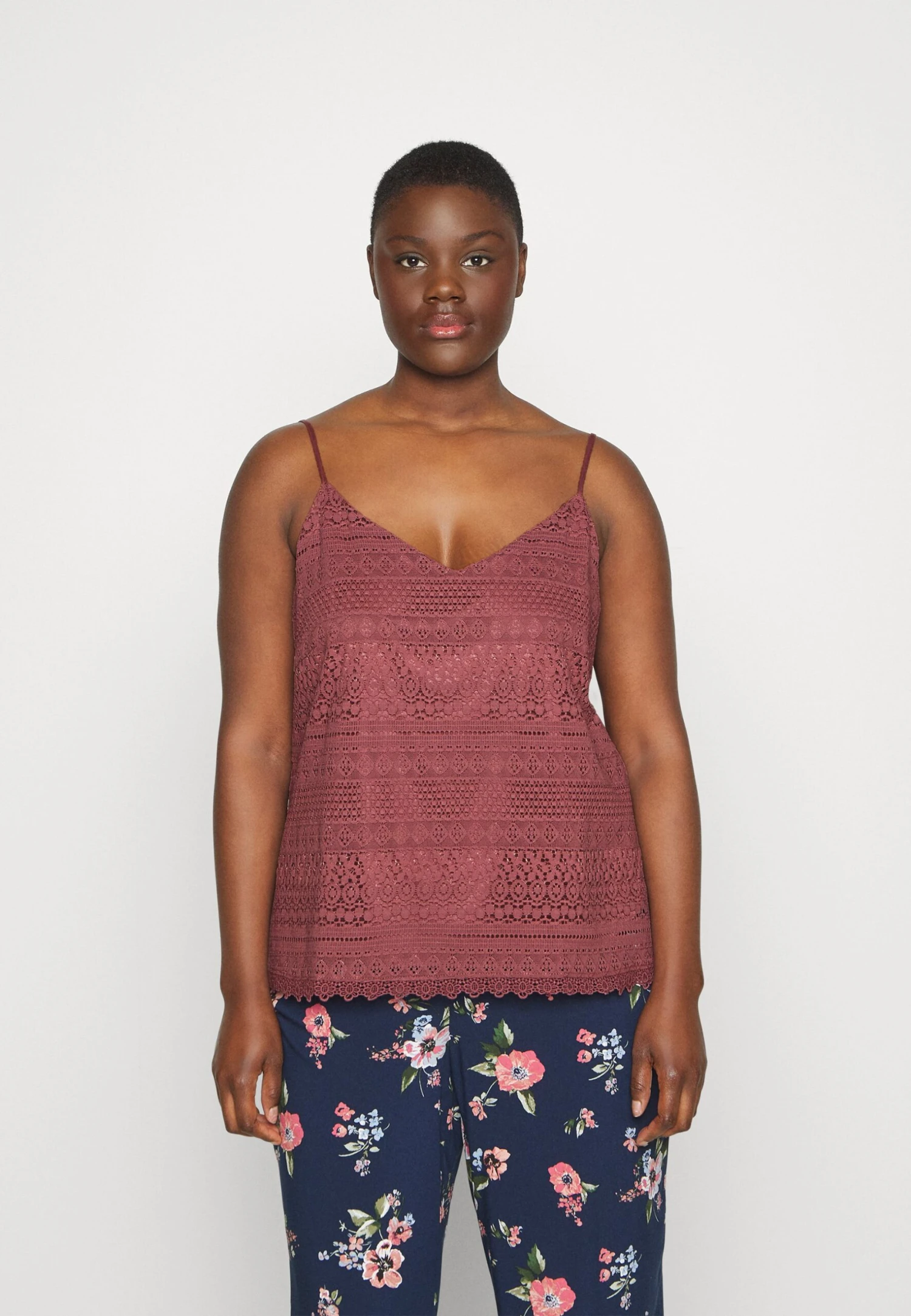 Vero Moda Curve Singlet - Top - Rose Brown 3 Vero Moda Curve Singlet - Top - Rose Brown