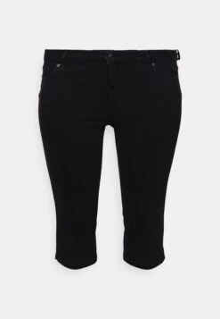 Vero Moda Curve Vmruna Seven Knickers - Denim Shorts - Black -Vero Moda 3c3e7a33ad31429c9769dc68c6e7b95a