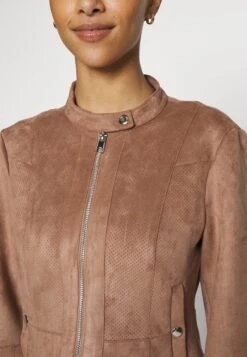 Vero Moda Petite Vmboostlucia - Faux Leather Jacket - Brownie -Vero Moda 3d2c37ab6c0a48908f81b8ad5bb3d735