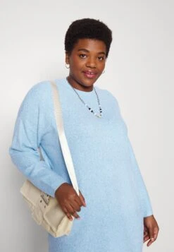 Vero Moda Curve Vmdoffy Oneck Long - Jumper - Little Boy Blue/Melange 11 Vero Moda Curve Vmdoffy Oneck Long - Jumper - Little Boy Blue/Melange -Vero Moda 3f0f6cf749f14055a8c7c1704d6fe3e8