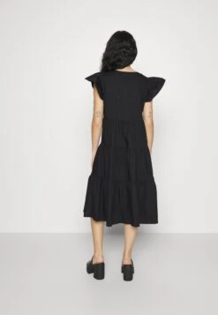 Vero Moda Petite Vmjarlotte Calf Slit Dress - Day Dress - Black -Vero Moda 3fbe94c8aff546f7a244987ad5a83b26
