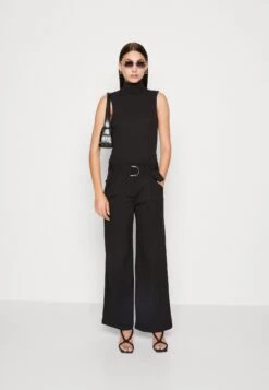 Vero Moda Vmbailey Paperbag Wide Belt Pant - Trousers - Black -Vero Moda 40ed70dbb15442d58e2c66cfc5b85028