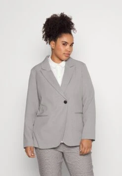 Vero Moda Curve Vmrieloa Fitted Curve - Blazer - Light Grey Melange