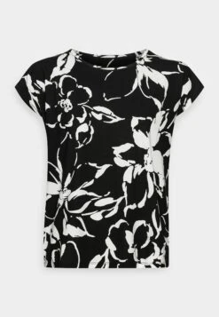 Vero Moda Petite Vmritaava Top - Print T-Shirt - Black/Polliana