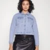 Vero Moda Curve Vmruna Slim- Denim Jacket - Light Blue Denim -Vero Moda 4962804625244dac96ae7dbf2f72ba09