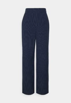 Vero Moda Tall Vmcookielis Wide Pinstripe Pant- Trousers - Navy Blazer/Birch -Vero Moda 4981dd98504d4712963911c56ad34621