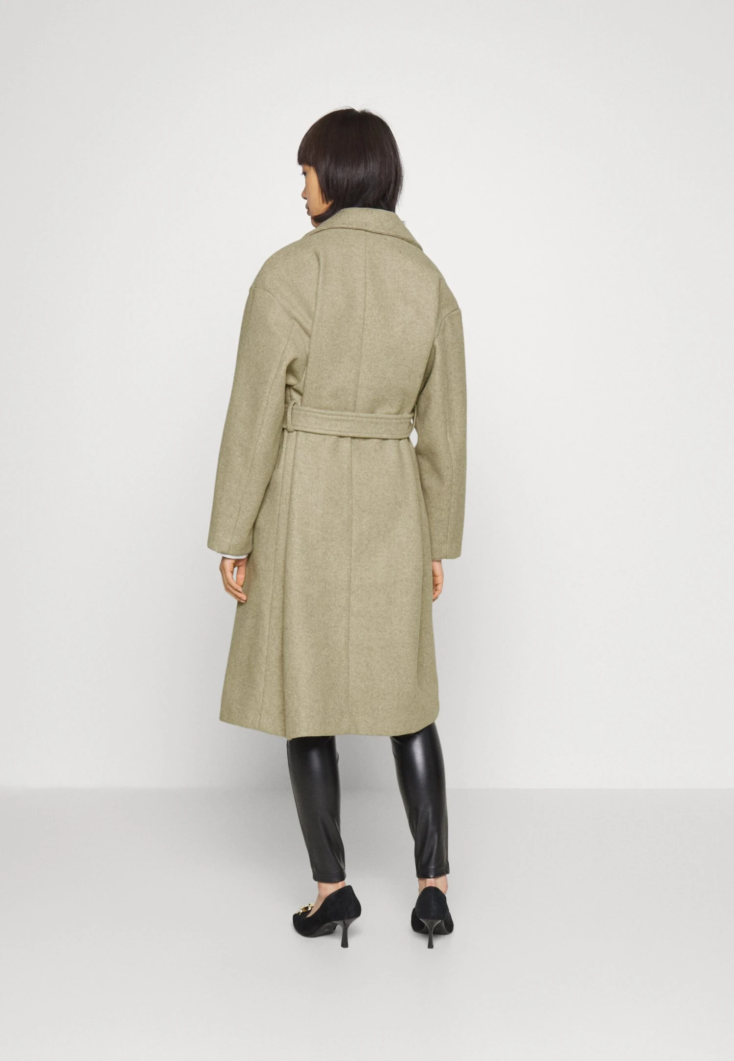 Vero Moda Petite Vmfortune Long Jacket - Classic Coat - Silver Mink 5 Vero Moda Petite Vmfortune Long Jacket - Classic Coat - Silver Mink - Image 3