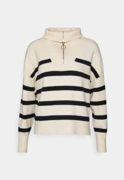 Vero Moda Petite Vmsaba Highneck Blouse - Jumper - Birch With Black -Vero Moda 4b82a81352e14b86b322e160c1178278