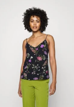 Vero Moda Vmeasy Singlet V Neck- Top - Black/Mille