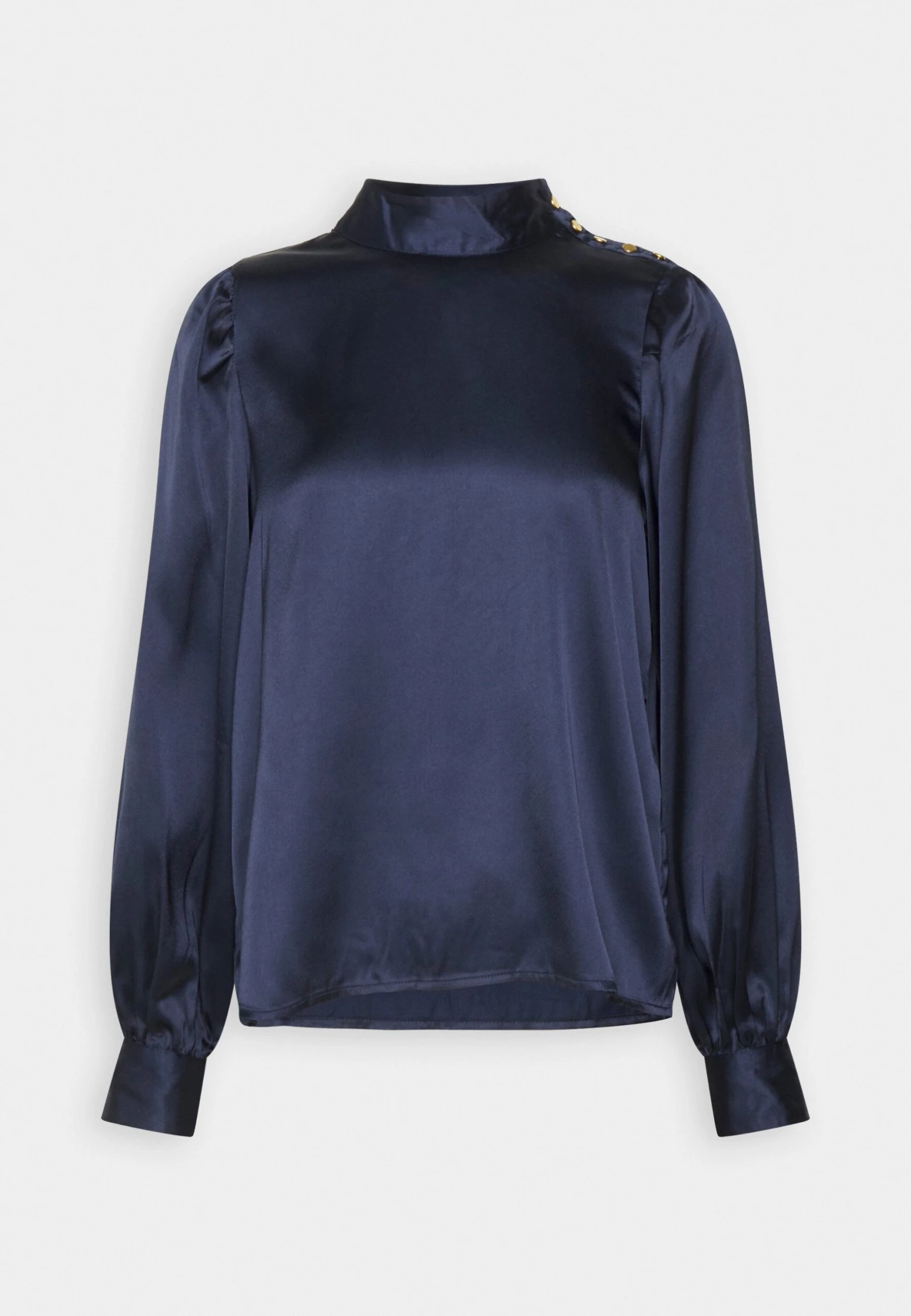 Vero Moda Vmlola Button - Blouse - Navy Blazer 6 Vero Moda Vmlola Button - Blouse - Navy Blazer - Image 4