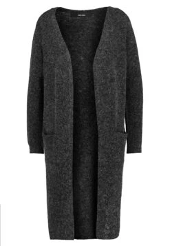 Vero Moda Vmdoffy Ls Long Open Ga Noos - Cardigan - Black/Melange -Vero Moda 4e6f2f72ddc84b078026f21a3e6f4061