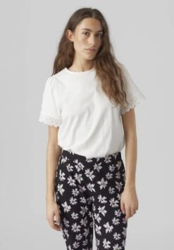 Vero Moda Vmpanna Glenn - Print T-Shirt - Snow White