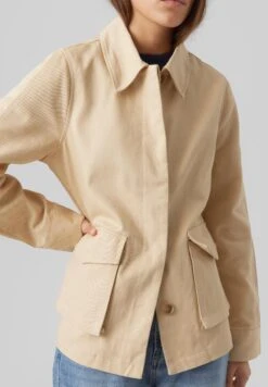 Vero Moda Vmmathilde Utility Jacket - Summer Jacket - Semolina -Vero Moda 521dfd649d2549c2b5f005ce26413a68