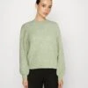 Vero Moda Vmelisa Ls O-Neck Ga Ep - Jumper - Reseda Melange -Vero Moda 53678f08a13a4245adfe2d2f9f874d79