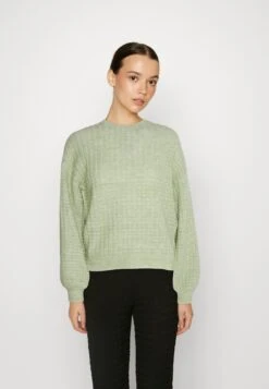 Vero Moda Vmelisa Ls O-Neck Ga Ep - Jumper - Reseda Melange