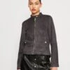 Vero Moda Vmjose Lucia Jacket - Faux Leather Jacket - Phantom -Vero Moda 56a6111b69074b81b2388876b71fa766