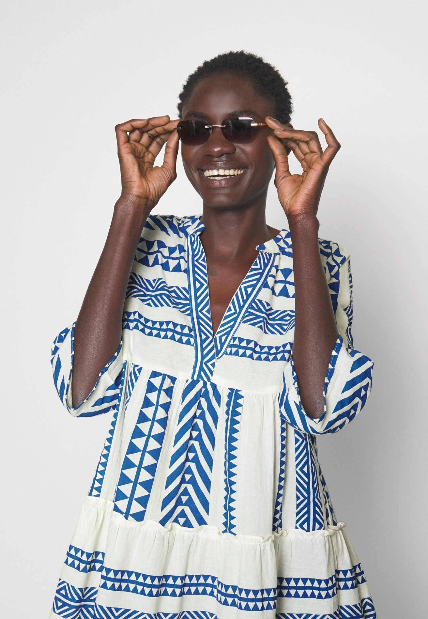 Vero Moda Tall Vmdicthe - Day Dress - Birch/Ibiza Skydiver 7 Vero Moda Tall Vmdicthe - Day Dress - Birch/Ibiza Skydiver - Image 5