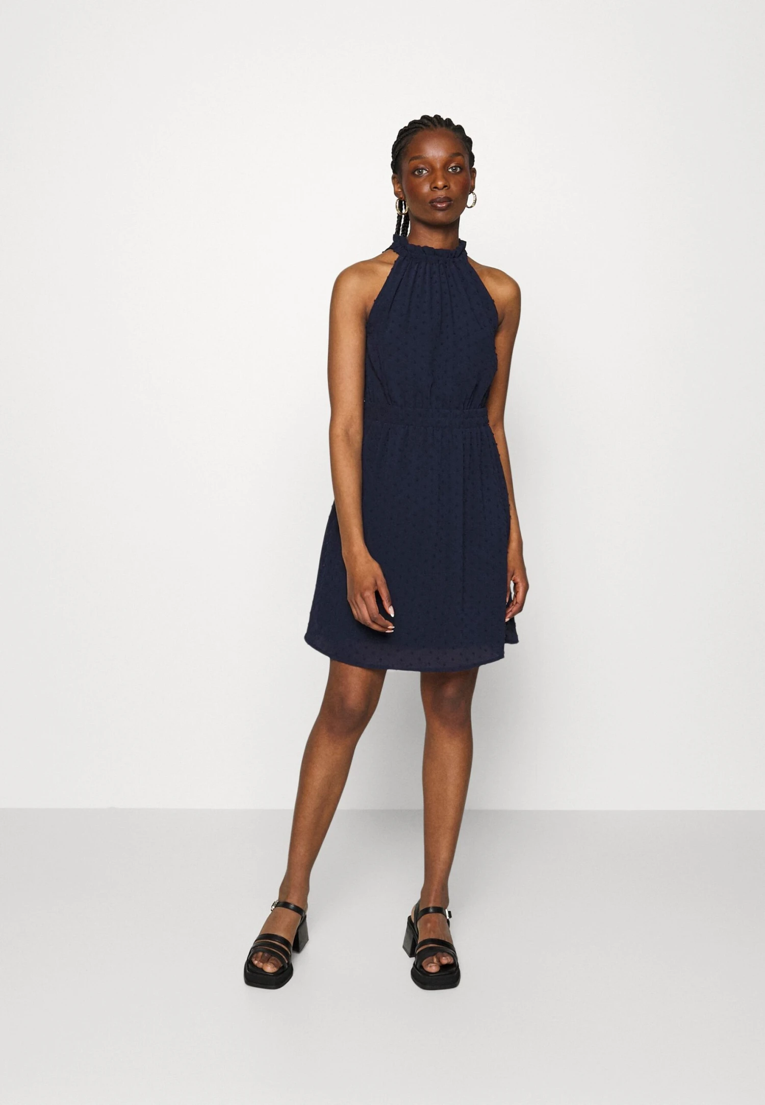 Vero Moda Petite Vmemma - Day Dress - Navy Blazer 4 Vero Moda Petite Vmemma - Day Dress - Navy Blazer - Image 2